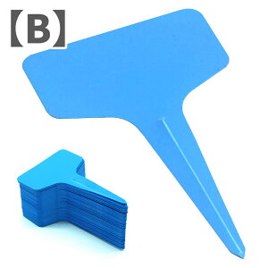 プラスチック 園芸用ラベル 100点セット ネームプレート 花植物 種子名 ラベル 盆栽タグ T型 【カラーをお選び下さい】