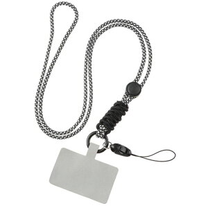 ポップな ストラップ ロングタイプ スマホ カードホルダー キーホルダー全長 約 55cm