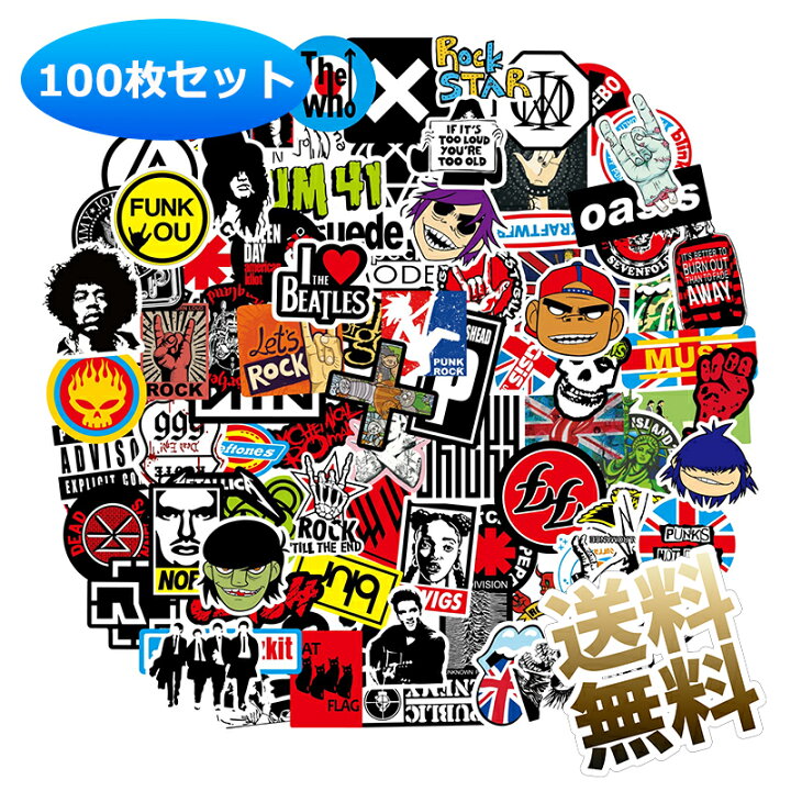 楽天市場】【100枚セット】 ロックステッカーセット ロック防水 