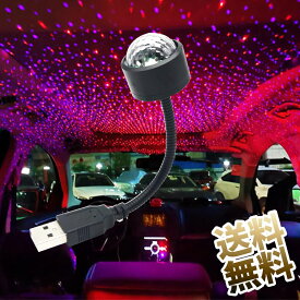 USBイルミネーションライト 約13cm LED フレキシブルアームタイプケーブル 音声センサー搭載 ブラック 車内イルミネーション 電飾 ムードライト