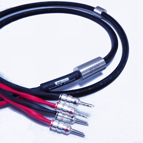 DH Labs Q-10 プログレッシブ Bi-wire スピーカーケーブル 2.0m アンプ側2端子Gスペード、ＳＰ側4端子Gバナナ：オーディオユニオン店