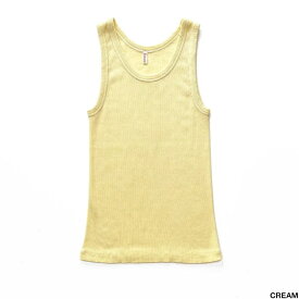 babaco ババコ Fine Ribbed Cotton Silk Basic Tank ファインリブコットンシルクベーシックタンク BA01-CR18