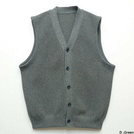 crepuscule(クレプスキュール) Moss Stitch V/N Vest 2301-003