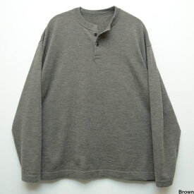 crepuscule(クレプスキュール) Wool Henley L/S ヘンリーネックニット 2303-005