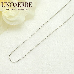 ●ウノアエレ【UNOAERRE】K18WG ホワイトゴールド ネックレス チェーン 12566#3053