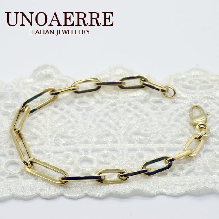 楽天市場】ウノアエレ【UNOAERRE】K18イエローゴールド ブレスレット  