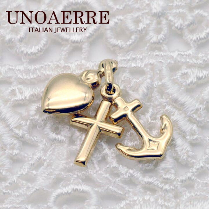 楽天市場】☆ウノアエレ【UNOAERRE】K18 イエローゴールドペンダント 
