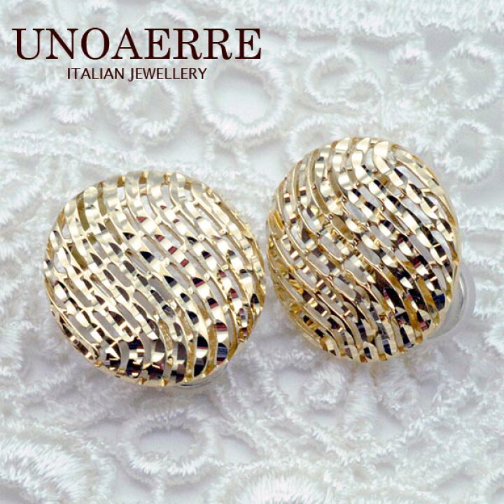 楽天市場】ウノアエレ【UNOAERRE】K18イエローゴールド イヤリング 