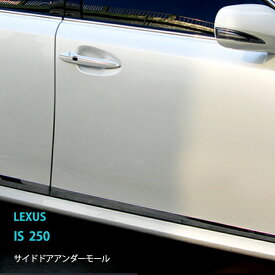 レクサス IS250 ドアトリム ドアモール ドアガーニッシュ カスタムパーツ ステンレス製 鏡面 外装 ドレスアップ LEXUS 4PCS auex578