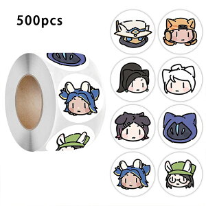 Valorant �X�e�b�J�[ �ۂ� 500�� ���� ���킢�� ���@�������g �ۂ��X�e�b�J�[ ���[�� 1�C���` ���ȔS�� DIY �X�[�c�P�[�X �W���[�i�� ���b�v�g�b�v �E�H�[�^�[�{�g�� ���� �h�� �ƒ� �I�t�B�X 