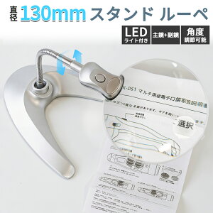 ���[�y �X�^���h LED���C�g�t�� 1.8�{ 4�{ ���a130mm LED���C�g�t�� �勾 ���� �p�x���߉\ �v�����f�� �Ǐ� ��| �l�C�� �h�J ��� ���ዾ �g�勾 ������� ��̓� ���̓� �M�t�g �v���[���g