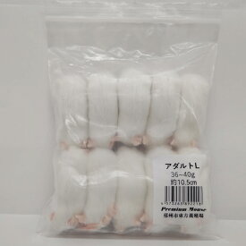 邑楽ファーム 冷凍プレミアムマウス アダルトL 36g~40g 約10.5cm 爬虫類 両生類 トカゲ ヘビ ヤモリ 冷凍餌 冷凍マウス エサ