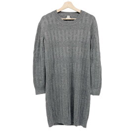 HERMES エルメス サイズ38 ニットワンピース グレー バージンウール グレー KC-008 【中古】