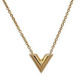 LOUIS VUITTON ルイ・ヴィトン エセンシャル V ネックレス メタル ゴールド レディース 【中古】