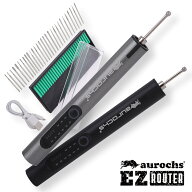 ［aurochs] ミニルーター 充電式 3段変速 研磨 軽量 照明 TYPE-C コンパクト 電動 ミニルーターセット 彫…