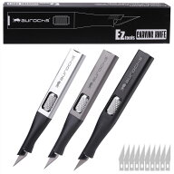 aurochs EZ-tools カービングナイフ 替刃10枚付 高品質 耐久性デザインナイフ アートナイフ クラフトナイ…