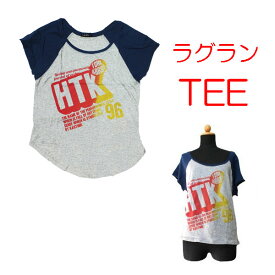 トップスカットソー　Tシャツ　半袖 丸首 ラグラン 英字 丈短い レディースカットソー レディーストップス グレー　 柄もの ゆったり クールな 夏ファッション ダンス B系　コットン 綿 100％ ゆる 半そで