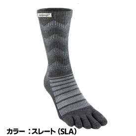 LINEクーポン＜正規輸入代理店＞【インジンジ injinji】アウトドアミッドウェイトクルーウール ハイキング 登山 五本指ソックス 靴下