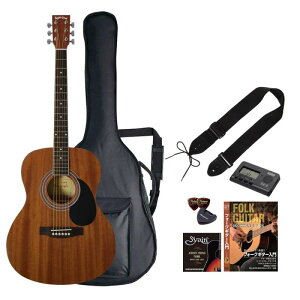 Sepia Crue セピアクルー アコースティックギター 初心者入門 バリューセット フォークタイプ マホガニー FG-10/MH [ソフトケース/チューナー/ストラップ/ピック/ピックケース/弦/教則DVD/調整用