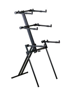 キクタニ (Kikutani) 3段 キーボードスタンド ブラック AKB-668