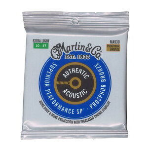 MARTIN MA530 Superior Performance Phospher Bronze Extra Light AR[XeBbNM^[×3Zbg