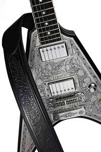 ZEMAITIS [}CeBX M^[Xgbv Embossed Leather Strap