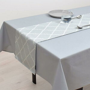 �X�^�C���f�R�[��(STYLE Decor) �e�[�u�������i�[�E�e�[�u���Z���^�[ (30cm×130cm) ���o�[�V�u���^�C�v ��100% �����b�R�p�^�[�� W2601310 �O���[
