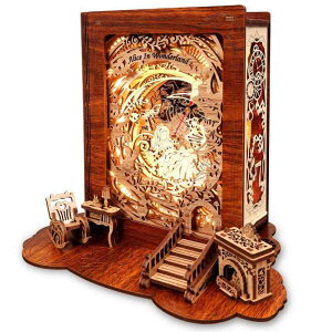 FUNPOLA 3D�p�Y�� ���̃p�Y�� ��铔 DIY LED �u�b�N�����v �ؐ��p�Y�� ���� �Ƃ̑��������v �m��ߋ� ���Ƃ��b �q���Ƒ�l���� �Ɩ��t�� �������t�� ���蕨
