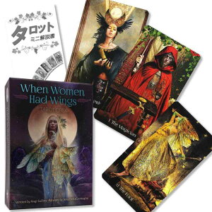 EFEE[}EnhEEBOX ^bg fbL When Women Had Wings Tarot Deck ^bg肢 {t Ki ^bgJ[h 78