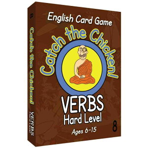 VERBS Hard Level Catch The Chicken English Card Game �p�ꓮ���t���b�V���J�[�h�Q�[���A�N�V�����p��J�[�h�Q�[��