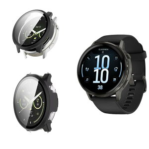 For GARMIN(�K�[�~��) Venu 4 45mm �Ή� �P�[�X�ySUNZHXIN�zPC�S�� ��̌^ ���˒ጸ ���S�ی� �a������ �����h�~ �w��h�~ �����ȒP GARMIN Venu 4 45mm �p �P�[�X �ی�J�o�[(�u���b�N)