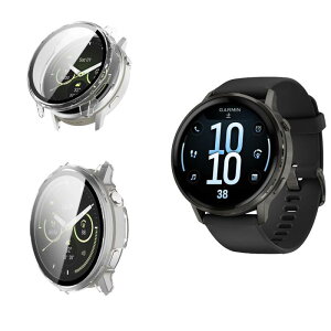 For GARMIN(�K�[�~��) Venu 4 45mm �Ή� �P�[�X�ySUNZHXIN�zPC�S�� ��̌^ ���˒ጸ ���S�ی� �a������ �����h�~ �w��h�~ �����ȒP GARMIN Venu 4 45mm �p �P�[�X �ی�J�o�[(�N���A)