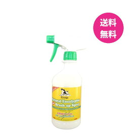 【犬 猫ブラシ】オーブス リバージュ ナチュラル ユーカリ NEW ブラッシュアップスプレー 480ml グルーミング アンダーコート ケアブラシ コーム ブラッシング 消臭 除菌 犬 猫 ペット 毛艶 消臭スプレー