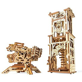 Ugears ユーギアーズ Archballista-Tower アークバリスタと攻城塔 70048 木のおもちゃ 3D立体 パズル