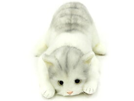 日本製 リアルな猫のぬいぐるみ 58cm (トラグレーL目明き)