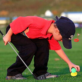 Xinwoer 子供用ゴルフクラブセット、屋外ゴルフおもちゃセット10個キッズゴルフクラブセット、子供用ゴルフクラブ教育用おもちゃ子供用