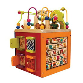 B. toys アクティビティーキューブ ビーズコースター 手遊びいっぱい 木のおもちゃ 12ヶ月〜 正規品 BX1004Z
