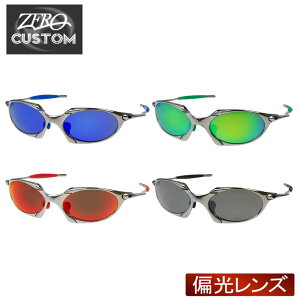 �I�[�N���[ + ZERO ���X�Ǝ��J�X�^�� �T���O���X �Ό� OAKLEY ROMEO SUNGLASS �����I POLISHED/ZERO�������Y