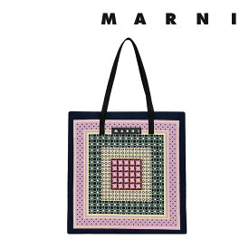 マルニ フラワー カフェ MARNI FLOWER CAFE レディース カバン コットンキャンバス製 バンダナ トート バッグ 【返品交換不可】