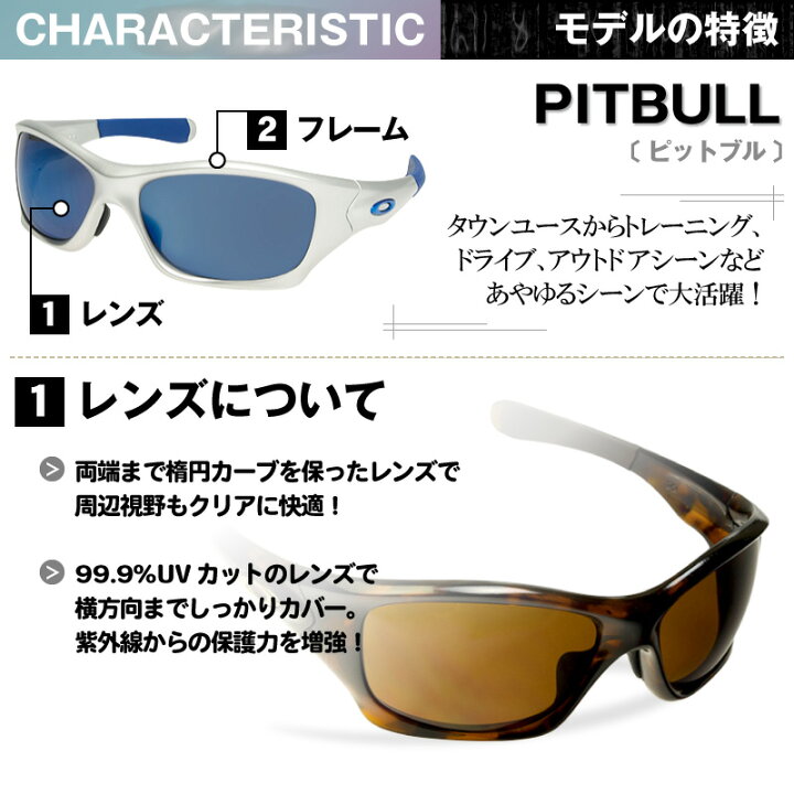 楽天市場】オークリー サングラス 交換レンズ ピットブル 偏光 PIT  