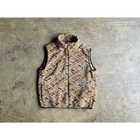 《Rakuten Super Sale期間限定 40割》【orSlow】オアスロウ African Pattern Boa Fleece Vest style No.03-9018-AR