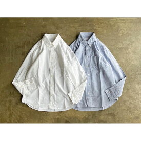 再入荷【Manual Alphabet】 マニュアルアルファベット Supima OX BD Shirt Bulging Fit style No.BASIC-BG-001