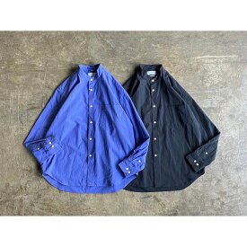 【Manual Alphabet】 マニュアルアルファベット Broad Cloth Loose Fit Band Collar Shirt style No.MA-S-706