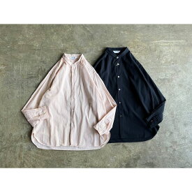【STILL BY HAND】スティル バイ ハンド Cotton Garment Dye Narrow Collar Shirt style No.SH01241