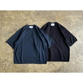 【STILL BY HAND】スティル バイ ハンド Linen Cotton Original Color Knit T-Shirt style No.KN02242