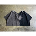 【STILL BY HAND】スティル バイ ハンド Stretch Nylon Half Sleeve Shirt style No. SH01252