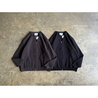 【STILL BY HAND】スティル バイ ハンド 10G Cotton Wool Knit Zip Up Cardigan style No.KN02263