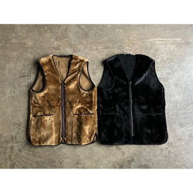 《MORE SERVICE PRICE 30割》【Barbour】 バブアー Fron Zip Fur Liner Vest SL style No.MLI0035