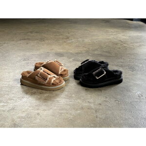 �sRakuten Super Sale ���Ԍ��� 50���t�yMOHI�z ���q Suede Leather Big Buckle Muton Platform Sandals style No.GU1-1902466-AF-MU