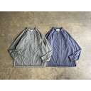 《Spring&Summer 30割》【CURLY&Co】 カーリーアンドコー ALBINI Band Collar Shirt style No.251-230322